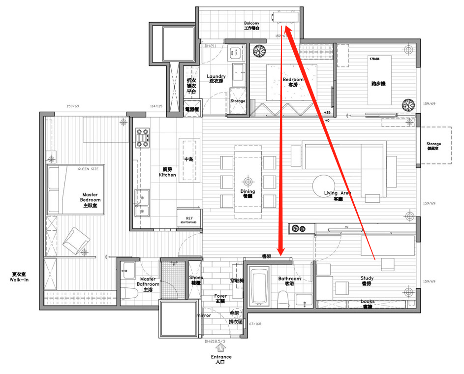 100㎡细分成13个区域，别人家的房间规划细致到我想象力枯竭